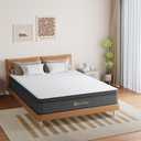 Queen Mattress, 10 Inch Hybrid Mattress with Memory Foam & Pocket Spring, Ergonomic Design for Pressure Relief, Edge Support, Medium Firm Feel Mattress in a Box (60 x 80 x10 Inches, Queen Size)