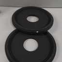 Molded PU Ceiling Medallion for Light Fixtures and Ceiling Fans, 13.1"OD x 4"ID x 1"P (Fits Canopies up to 10.25") Black
