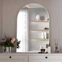 Arched Wall Mirror for Bathroom, 20"x30" Arched Mirror Wall Mounted Mirror with Metal Frame, Sliver Vanity Mirror Decor for Mantle, Bedroom, Entryway, Living Room (Silver)