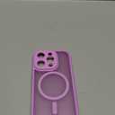 CANSHN Magnetic Compatible with iPhone 16 Pro Case, Upgraded [Full Camera Protection] [Compatible with Magsafe] [Translucent Matte] Shockproof Protective Phone Cover 6.3 Inch - Pinkish Purple