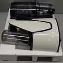 EanOruus 3-in-1 Slow Masticating Juicer, Cold Press Juicer Machine with 6.5 Extra Large Feed Chute, 100 oz Large Capacity, Dual Strainers for Juice, Nut Milk & Sorbet, Bright White