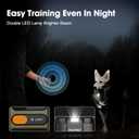 Dog Training Collar, 5280-Foot Remote Training Collar, IPX7 Waterproof Flash Night Vision Electronic Collar, Featuring Adjustable Tone, Vibration, Shock, and Rechargeable Battery