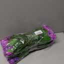 2 x Artificial Impatiens Flowers for Outdoors, 6 Bundles Silk Fake Flowers for Spring Summer Decoration, UV Resistant Faux Plants Plastic Bouquet for Home Planter Porch Patio Yard Decor(Double Purple)