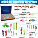 Advent Calendar Fishing Christmas Countdown -24 Days Fishing Lures Kit, 2025 Xmas Fishing Gift for Fisher Adult Men,Teen Boys,Father,Husband, or Boyfriend