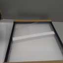 Califortree Large 16x20 Shadow Box Frame with Soft Linen Back - Jersey Frame Memory Display Case, 12 Push Pins Included, Black