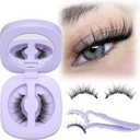 MAGNETIC EYELASHES,Easy To Apply, Tweezers,Lashes