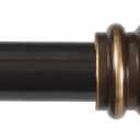 2 x Kenney Chelsea Ball End Window Curtain Rod, Adjustable 28-48 Inch Extendable Rod Set, Oil Rubbed Bronze