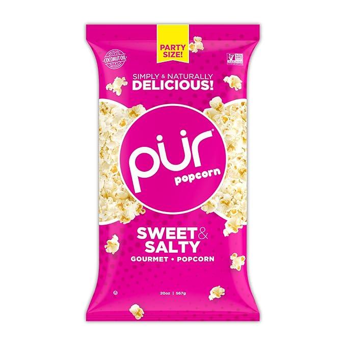 PUR Popcorn | Made with Coconut Oil | Party Size Bag | Sweet & Salty | Guilt-Free & Healthy Snack | Gluten Free, Vegan & Non-GMO | 20 oz. (Pack of 1)
Visit the PUR Gum Store (Pack of 2)