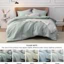Bedsure Queen Comforter Set - Sage Green Comforter Queen Size, Soft Bedding for All Seasons, Cationic Dyed Bedding Set, 3 Pieces, 1 Comforter (90"x90") and 2 Pillow Shams (20"x26"+2")