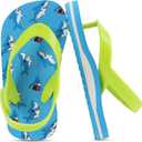 Toddler Flip Flops Girls Sandals Cute Jelly Boys Kids Flip-flops Adjustable Back Strap Non Slip Sole Lightweight Princess Sandal for Girl Swim Pool Summer Outdoor Beach