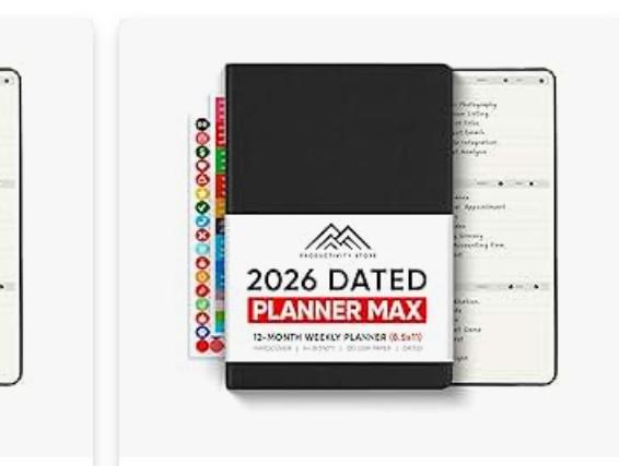 8.5x11 2026 Paper Planner Book