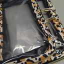 2 x Travel Toiletry Bag,2 Pack Clear Makeup Bags with Handles,180Opening Clear Cosmetic Bags for Traveling Women,Men,Travel Essentials,Leopard