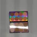 16 Color Contour Palette Makeup with 2 Brushes - Blush Highlighter Bronzer All-in-One Makeup Palette Contour Set - Face Cosmetics Gift, Holiday Beauty for Women (SET2)