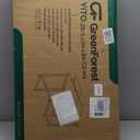 GreenForest Computer Desk 39 Inch with Monitor Stand, Office Desk with Adjustable Storage Shelves, Small Gaming Desk for Home Work Writing Study, Black