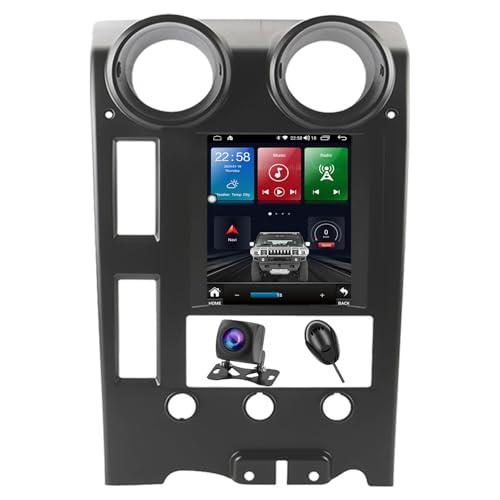 HoeeNilsa 8-core RAM 4G+ROM 64G for Hummer H2 2004-2009 9.7-Inch Tesla Style IPS Touchscreen with Android Auto Car Play Car Stereo Radio 4G WiFi GPS Navigation DSP in Dash Headunit Multimedia Player