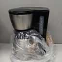 BLACK+DECKER 12 Cup Thermal Programmable Coffee Maker with Brew Strength and VORTEX Technology, Black/Steel, CM2046S