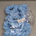 DeZerlor Baby Blue Cheesecloth Table Runner 6 Pack Spring Easter Table Runners Boho Gauze 120 Inches Light Blue Table Decor for Wedding Bridal Baby Shower Parties