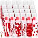 Demissle 30 Pcs Christmas Lip Balms Gifts Bulk Peppermint Candy Cane Flavor Red and White Lip Balms Christmas Party Gifts Stocking Stuffers for Women Coworkers Staff Employee