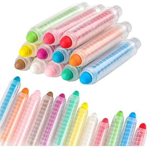 48 Pcs Dustless Chalk Colored twistable Chalk for Blackboard Doodling, Drawing, Writing, Colour Mixture