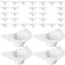 TrelaCo 100 Pcs Urine Hats for Toilets Stool Sample Collection Kit Urine Collection Hat Collector Specimen Cups Pee Sample Cup Containers for Women and The Elderly, 27oz/ 800cc