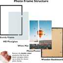 JCJMY 19.7x27.6 Puzzles Frame for 50x70 cm Puzzle Poster Photo Picture, Display 18x24 with Mat or 19.7 x 27.6 without, Wall Hanging 19.7 by 27.6 inch 1000 Pieces Puzzles Frame, Black