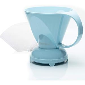 Clever NEW Coffee Dripper Macaron Blue Coffee Maker Safe BPA Free Plastic Hassle-Free Ways Make Manual Pour Over Coffee & Cold Brew, 10 Fl Oz