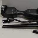 Gyroor Scooter with Adjustable Seat Attachment, 6.5" All-Terrain Self Balancing Scooter, LED Lights & Bluetooth for Kids and Adults (Black)