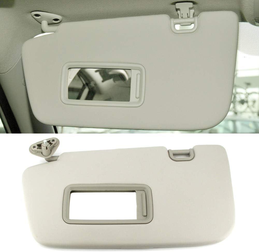 USTAR Gray Left Driver Sun Visor Fit for Subaru Impreza WRX STI 2008-2014 Without Vanity Light Replace 92011FG032ME