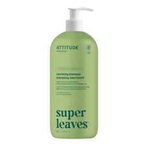 ATTITUDE Nourishing Hair Shampoo, EWG Verified, For Dry and Hair, Naturally Derived Ingredients, Vegan and Plant Based, Grapeseed Oil and Olive Leaves, 32 Fl Oz