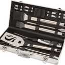 Cuisinart Deluxe Grill Tool Set, 20-Piece Grill Set, BBQ Accessories with Aluminum Case, Stainless Steel Grilling Accessories, BBQ tools, Grilling Gifts for Men, Fathers Day Gifts for Dad Husband