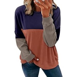 KISSMODA Womens Oversized Sweatshirts Hoodies Crew Neck Corduroy Pullover Tops with Pockets Comfy Clothes 2026 L