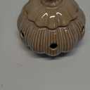 Ceramic Garlic Keeper with Lid and Holes Garlic Saver and Storage Framhouse Decor Keep Gralic Cloves Dry and Fresh, Grey