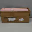 SPACEKEEPER Slim Rolling Storage Cart 4 Tier Bathroom Organizer Utility Cart Mobile Shelving Unit Tower Rack for Kitchen, Laundry Room, Bathroom, Narrow Places, Pink