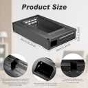 Qualirey 4 Pack Multi Catch Mice Trap Clear Top Humanized Mouse Trap Rodent for Indoor Outdoor Rat Control Pet and Security (6.3 Inch,Black)