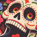Jigsaw Puzzles for Adults 1000 Pieces, Graffiti Floral Skull Puzzles, Challenging Funny Game with Family Friends