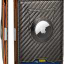 BULLIANT Men Wallet,Slim Leather Wallet RFID Blocken for Gift Men Standard & Airtag Use 11Cards (Sacred Grey)