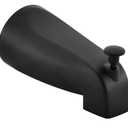 Slip Fit Tub Spout with Pull-Up Diverter for 1/2 inch Copper Tube, Matte Black