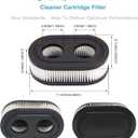 Apply to593260 798452 Lawn Mower Air Filter, Series Engine 4247 5432 5432K Lawn Mower Air Cleaner Filte can Replace Oval Air Filter Cartridge - Lawn Mower Replacement Parts(2PCS)
