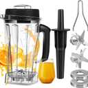 64 OZ Container for Vitamix Blender Pitcher, Replace Classic C-Series 5200 6300 5000 5500 4200 4500 750 Blender Cup,for vitamix Blender Container Jar Cup with Blender Blade Assembly and Tamper