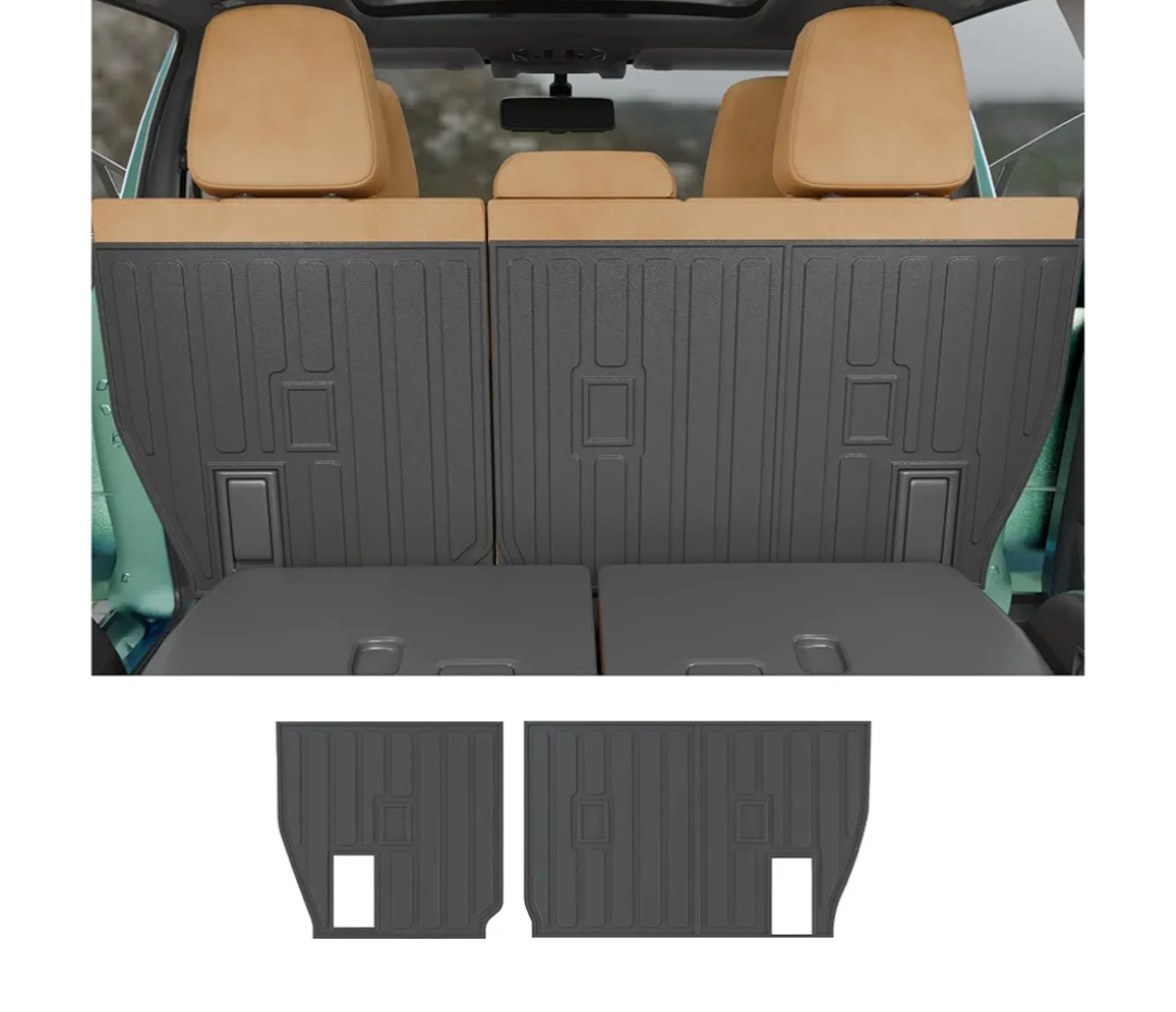 Rongtaod 7 Seater Kick Mats Compatible with 2024 2025 2026 Lexus TX350 TX500h TX550h+ Cargo Mat Cargo Liner Trunk Liner Trunk Mat Back Seat Cover Protector Lexus TX Accessories (2nd Row Backrest Mats)