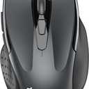 TECKNET Wireless Mouse (2.4G & BT5.0/3.0) Silent 4800 DPI Computer USB A & Bluetooth Mouse 6 Buttons, Wide Compatibility - Grey