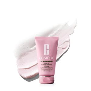 Clinique All About Clean Rinse-Off Foaming Face Wash | Face Cleanser With Hyaluronic Acid + Glycerin For Oily Skin Types | Dissolves Makeup + Sunscreen
