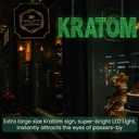 LED Neon Kratom Store Sign - 31.5"x9.1" Large LED Advertisement Store Sign For Business,Bright Neon shop Sign For Window Wall Door