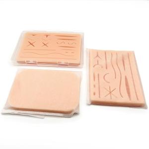 Upgraded Suture Pad (3Pcs and a Box) has 3 Layers Silicone and Various Wound Shapes Hard to Tear or BreakGifts for Medical StudentsSuture Pads Perfect The Suture KitSuture Practice Pad (4)