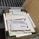 WAMPAT End Table with Charging Station, White Side Table with Storage Cabinet and Drawer, Wood Nightstand with Power Outlets & USB Ports for Bedroom, Living Room