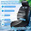 Cooling Car Seat Cover Front Seat,Ventilated Car Seat Cooling Pad with 30-Air-Outlets,Cooling Car Seat Cushion with 3-Speed Modes,Seat Coolers Universal Fit for 12V Car SUV (Black)