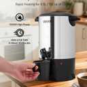 VEVOR Commercial Coffee Urn, 30 Cup 4.5 L Hot Beverage Dispenser with Dripless Faucet, Quick-Brewing Commercial Coffee Maker with Stainless Steel Liner, for Catering, Business, Church & Restaurant