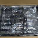 ShopLaLa Decorative Garden Fence Outdoor (10 Panels) 12.5in(L) x 31in(H) Animal Barrier Fencing Rustproof Black Metal Wire Flower Edging for Landscape, Small Dog No Dig Fences Backyard Gate D-F30A