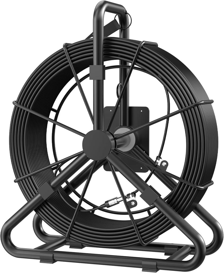 165ft Sewer Camera Cable for Model F5860 and F5890, Replacement Cable for Drain Pipe Camera, 7mm (0.28in) Diameter Cable, Black