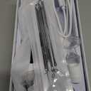 Facial Pore Blackhead Remover Vacuum - Fore Cleaner and Blackhead Extractor with 3 Adjustable Suction Levels - 5 Probes - Pore Vacuum Kit for Women&Men (White)